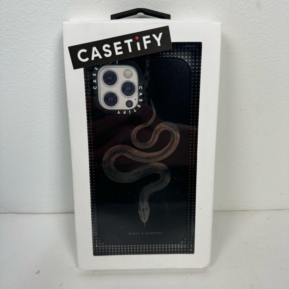 Casetify Snake Reptile Black & Silver iPhone 12 Pro Case